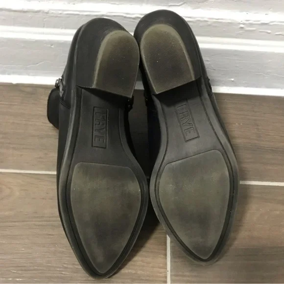 FRYE Judith Zip Bootie Leather Ankle Zip Boot - Picture 5 of 6